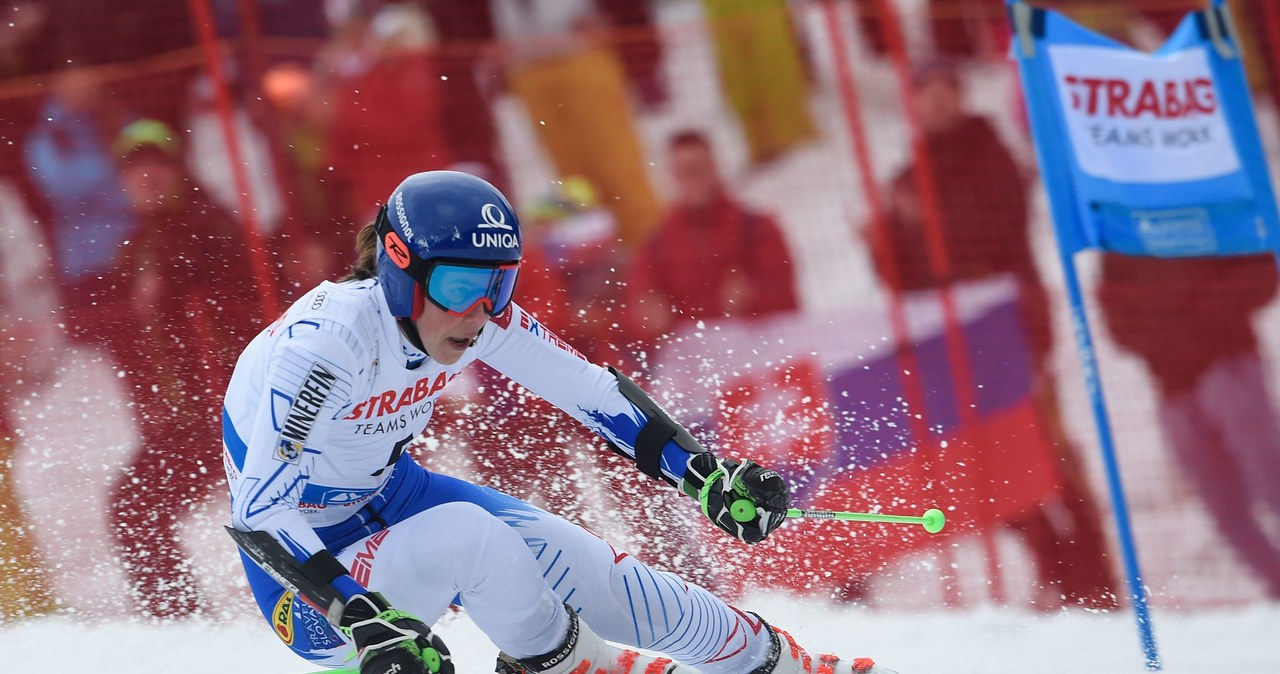 Petra Vlhova jest narciarką alpejską, złotą medalistką zimowych igrzysk olimpijskich Pekin 2022 /AFP