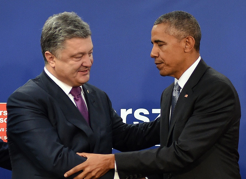 Petro Poroszenko i Barack Obama /AFP