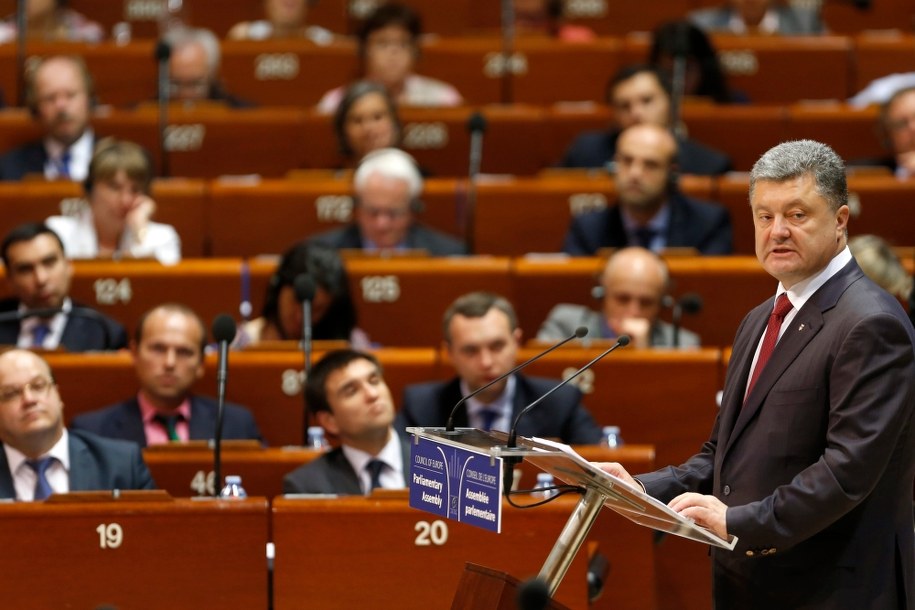 Petro Poroszenko /GAETAN MICHEL /PAP/EPA