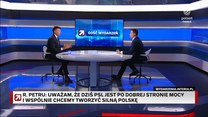 Petru w ''Gościu Wydarzeń'' o starcie z Trzeciej Drogi: Dzisiaj PSL jest po dobrej stronie mocy