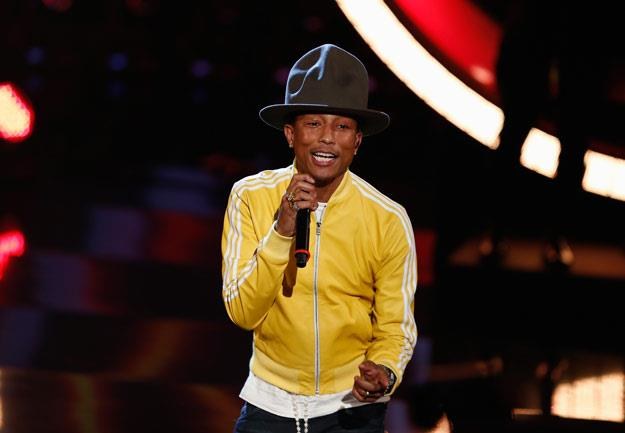 Pharrell Williams i jego słynny już kapelusz (fot.  Andreas Rentz) /Getty Images/Flash Press Media
