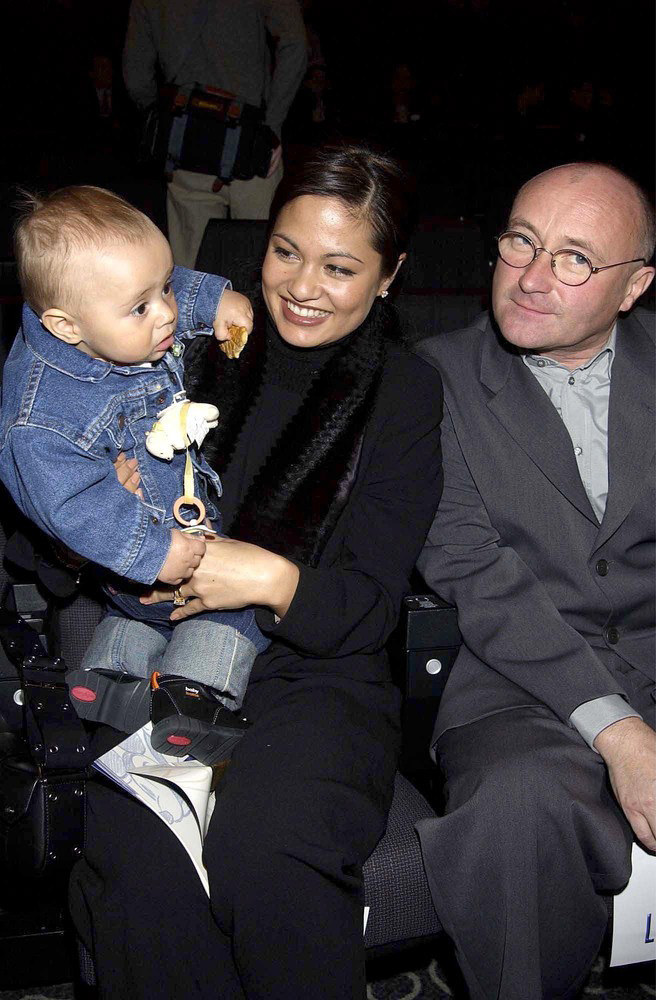 Phil Collins z żoną Orianne i synem Nicholasem /East News