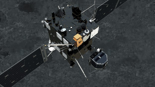 Philae odczepił się od Rosetty /ESA / ATG MEDIALAB /PAP/EPA