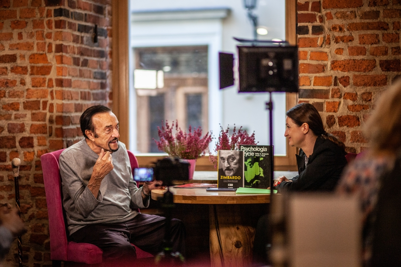 Phillip Zimbardo i Marzena Suchan /INTERIA.PL