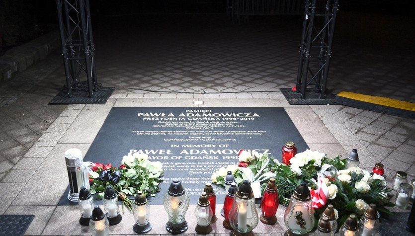 Piąta rocznica śmierci prezydenta Gdańska Pawła Adamowicza