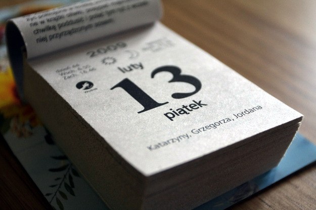 Piątek trzynastego w 2015 roku w kalendarzu pojawia się trzy razy. /Piotr Polak /PAP