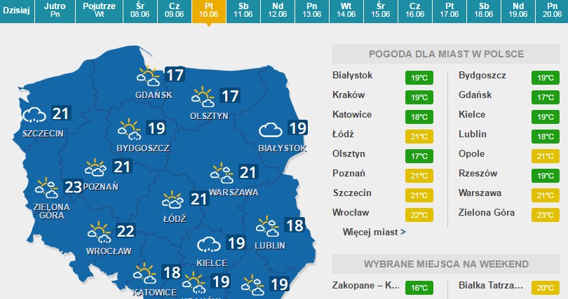 Piątek /INTERIA.PL