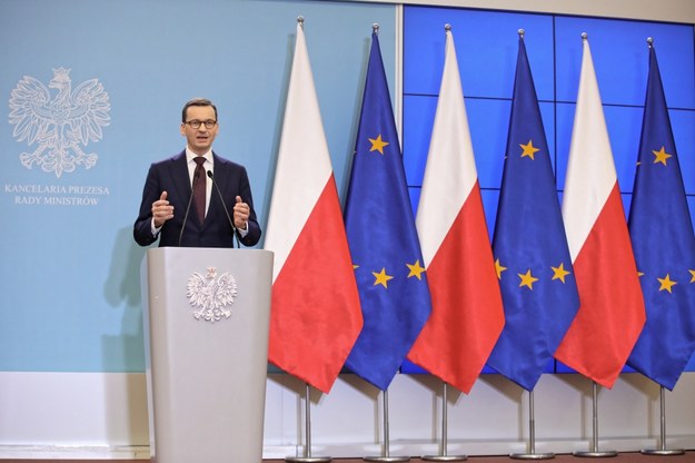 Piątkowa konferencja premiera Mateusza Morawieckiego /Leszek Szymański /PAP