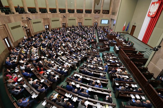 Piątkowe posiedzenie Sejmu /Marcin Obara /PAP