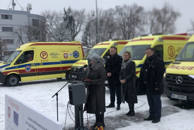 Pięć nowych ambulansów w warszawskim pogotowiu /Anna Zakrzewska /RMF FM