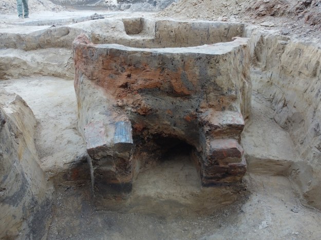 Piec odkryto na terenie placu budowy apartamentowca /Pracownia Archeologiczna M. Mazurek /