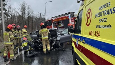Pięć osób, w tym roczne dziecko, w szpitalu. Tragiczny wypadek w Warszawie