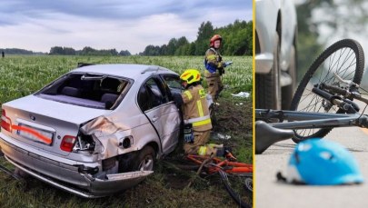 Pięciu nastoletnich rowerzystów potrąconych przez samochód
