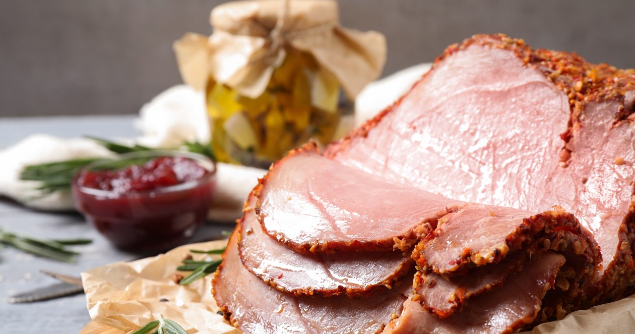 Pieczona szynka w marynacie. /123RF/Picsel, 123RF/Picsel /INTERIA.PL