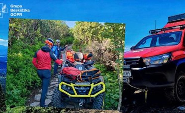 ​Piękna pogoda zachęca do wyjść w Beskidy, ale wypadków nie brakuje