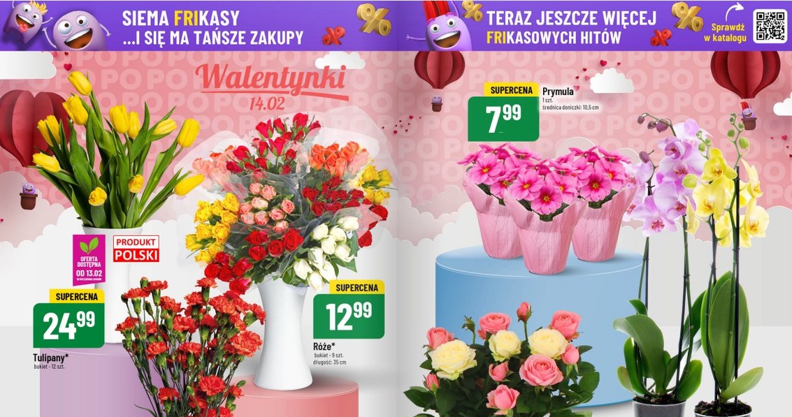 Piekne kwiaty na Walentynki w POLOmarket /POLOmarket /INTERIA.PL