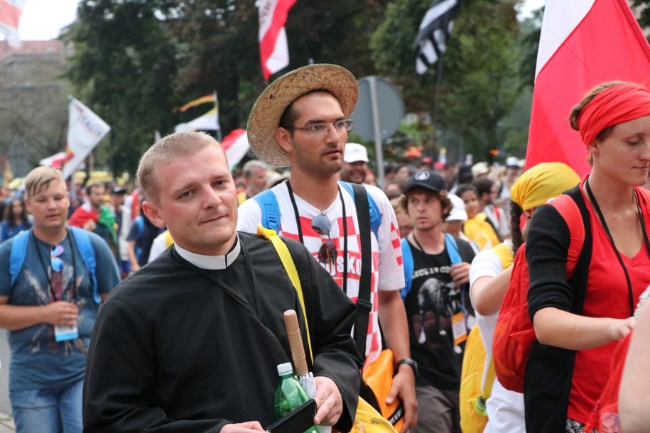 Pielgrzymi w Krakowie /Jacek Skóra /RMF FM