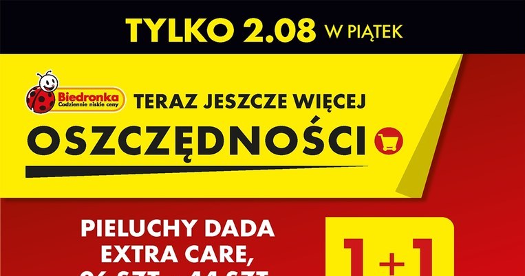 Pieluszki Dada 1+1 gratis! /Biedronka /INTERIA.PL