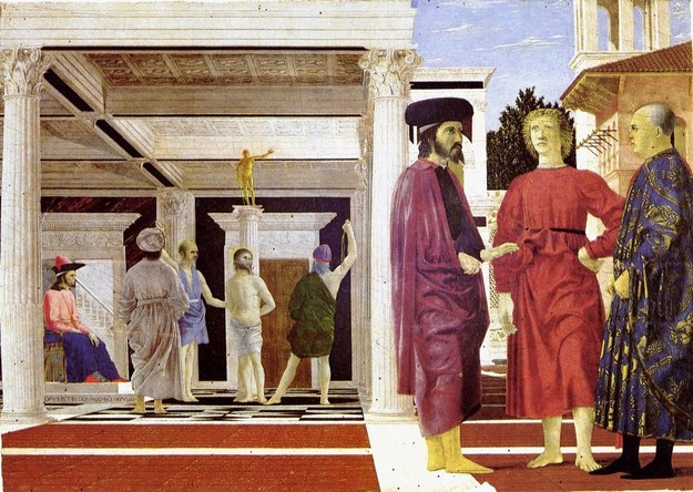 Piero della Francesca, "Biczowanie Chrystusa" /Galeria Nazionale delle Marche, Urbino /