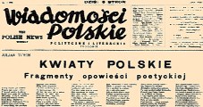 Pierwodruk Kwiatów polskich J. Tuwima w  „Wiadomościach Polskich” /Encyklopedia Internautica