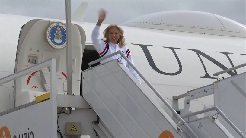 Pierwsza dama USA, Jill Biden przybywa do Francji na igrzyska olimpijskie. WIDEO