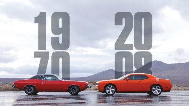 Pierwsza i trzecia generacja Challengera /Dodge