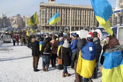 Pierwsza linia barykad w Kijowie