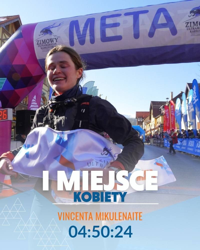 Pierwsza na mecie zameldowała się Litwinka Vincenta Mikulenaite z czasem 4 godziny, 50 minut i 24 sekundy. /materiały prasowe /