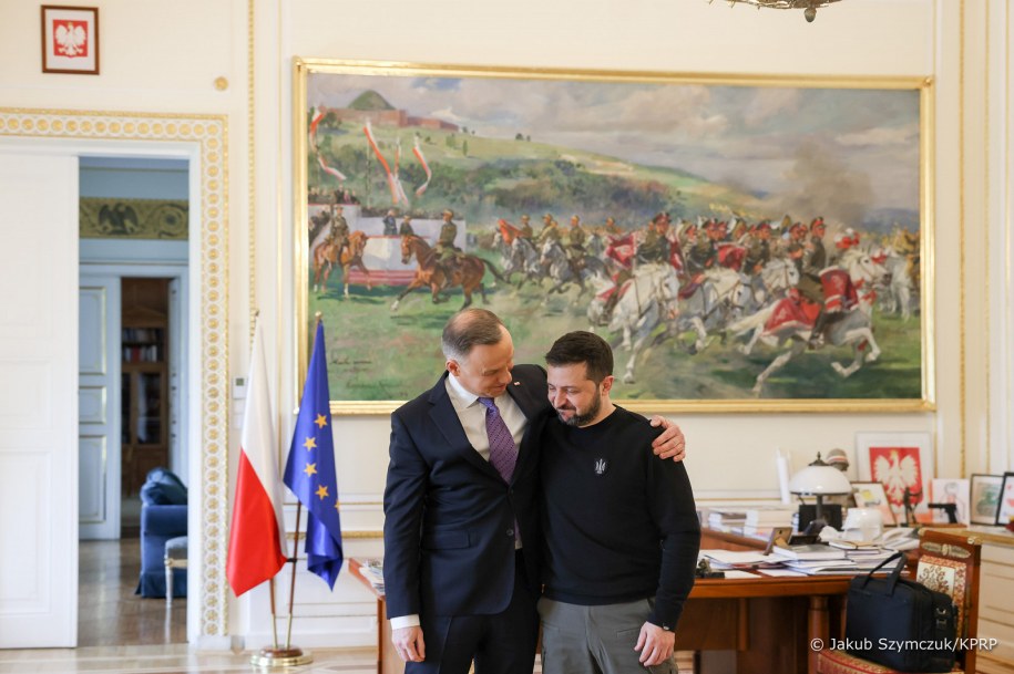 Pierwsza oficjalna wizyta prezydenta Ukrainy w Polsce, 5 kwietnia 2023 /Jakub Szymczuk, KPRM /Materiały prasowe