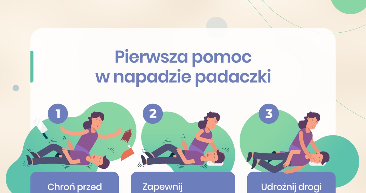 Pierwsza pomoc w napadzie padaczki /INTERIA.PL