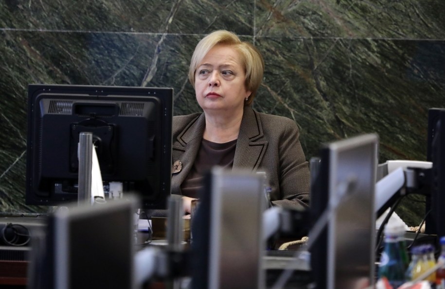 Pierwsza Prezes Sądu Najwyższego prof. Małgorzata Gersdorf podczas pierwszego posiedzenia Krajowej Rady Sądownictwa po rezygnacji sędziego Dariusza Zawistowskiego ze stanowiska przewodniczącego KRS /Tomasz Gzell /PAP