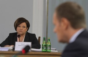 Pierwsza pytania premierowi zadawała Beata Kempa  //PAP