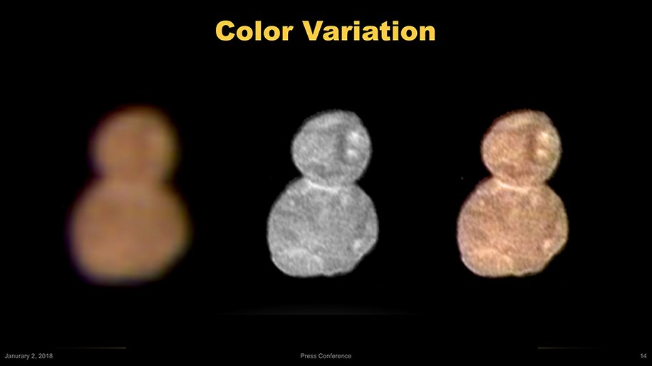 Pierwsze dane na temat barwy Ultima Thule /NASA/Johns Hopkins University Applied Physics Laboratory/Southwest Research Institute /Materiały prasowe