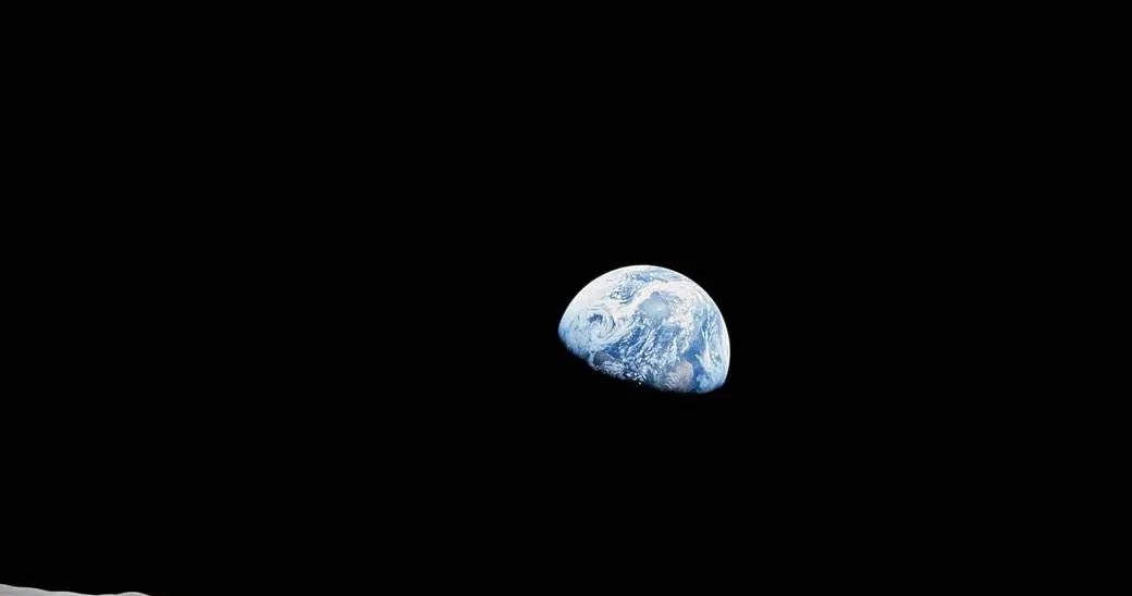 Pierwsze kolorowe zdjęcie Ziemi z Księżyca, które zrobił astronauta William Anders. /William Anders/NASA /materiał zewnętrzny