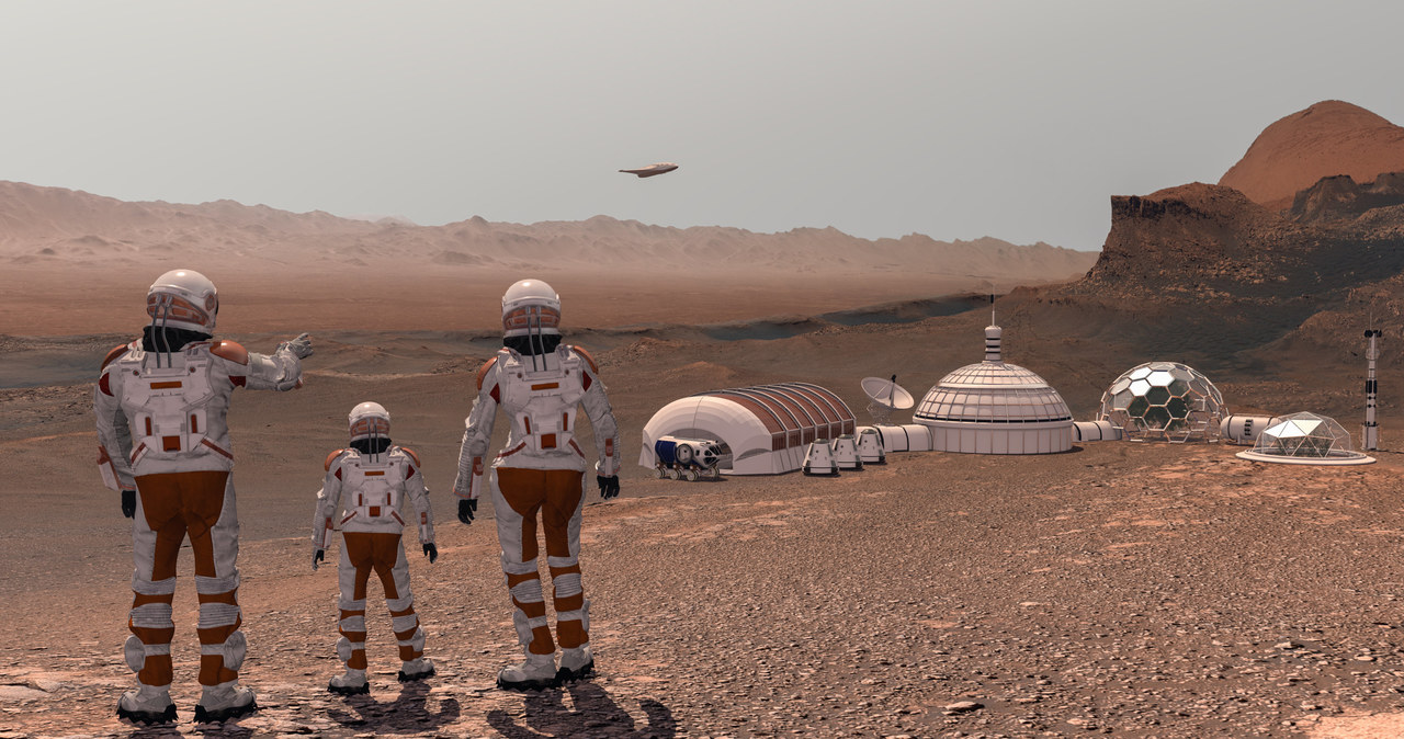 Pierwsze miasta na Marsie /123RF/PICSEL