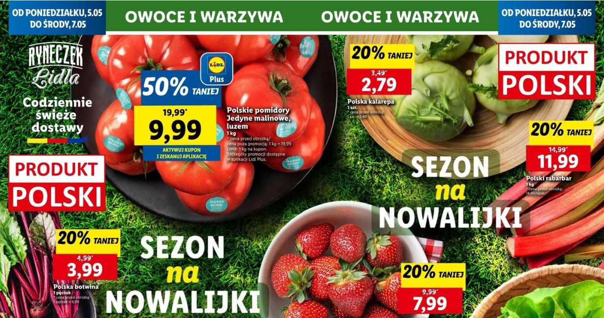 Pierwsze polskie warzywa i owoce w Lidlu /Lidl /INTERIA.PL