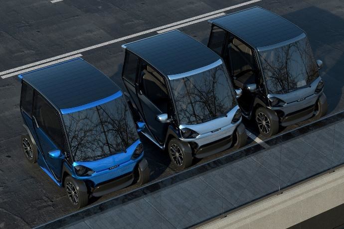 Pierwsze samochody Squad Solar City Car trafią do nabywców w 2023 r. /Startup Squad Mobility  /materiały prasowe