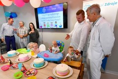 Pierwsze urodziny szczecińskich czworaczków w szpitalu "Zdroje"