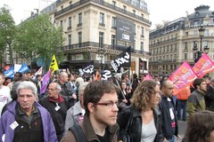 Pierwszomajowe pochody-demonstracje we Francji