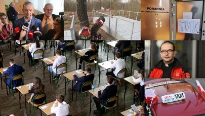 Pierwszy dzień egzaminów gimnazjalnych. Policja w mieszkaniu ks. Stryczka [PODSUMOWANIE DNIA]