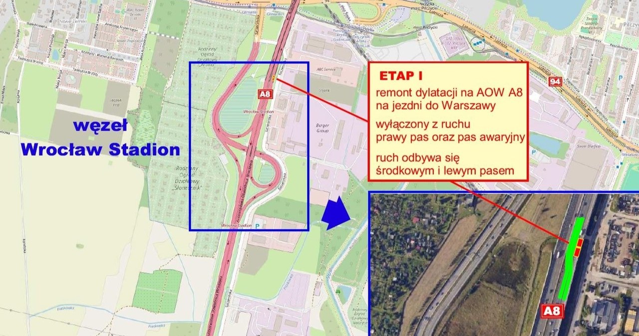 Pierwszy etap prac na Autostradowej Obwodnicy Wrocławia. /GDDKiA