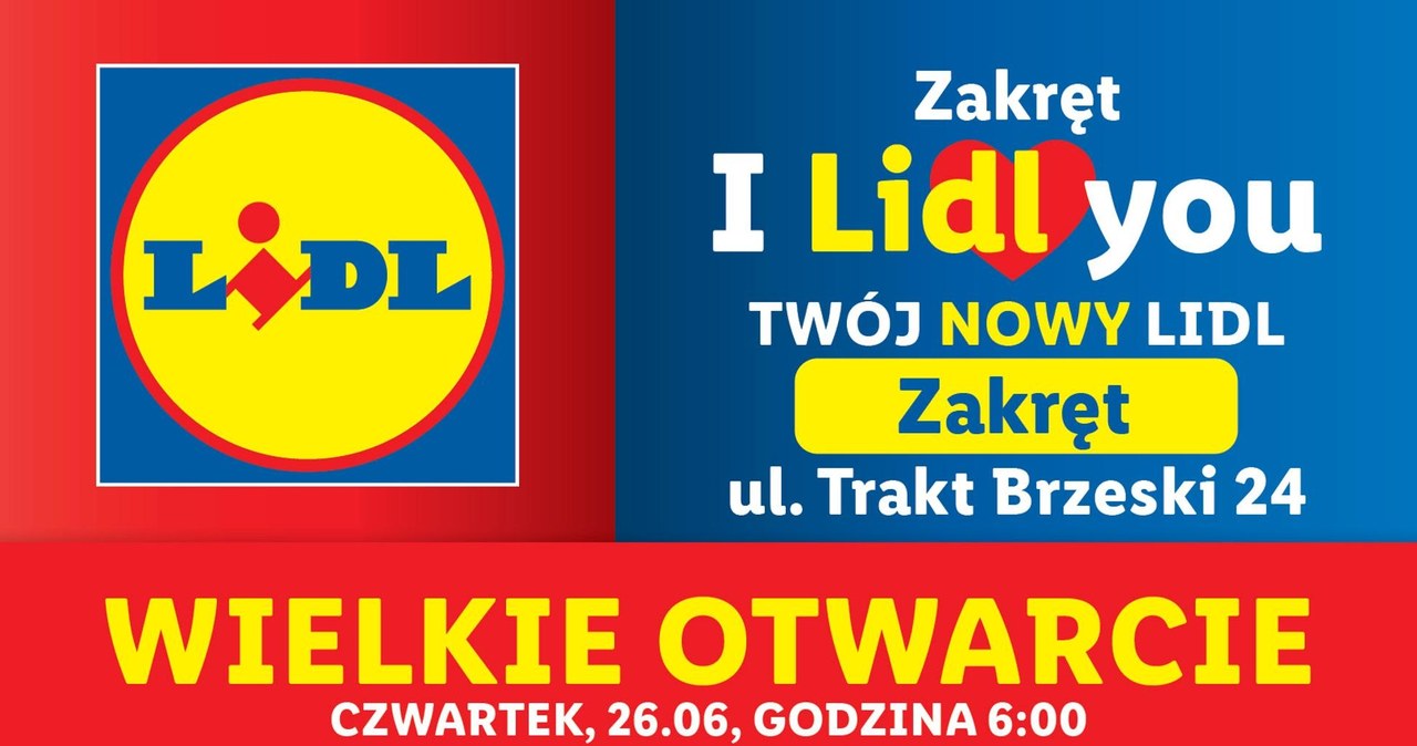 Pierwszy Lidl w Zakręcie! /Lidl /INTERIA.PL