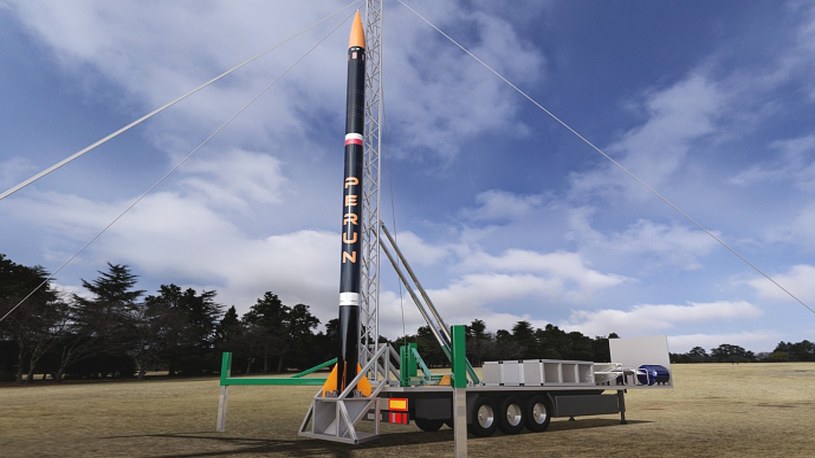 Pierwszy lot suborbitalnej rakiety o nazwie Perun od polskiej firmy SpaceForest (film) /Geekweek