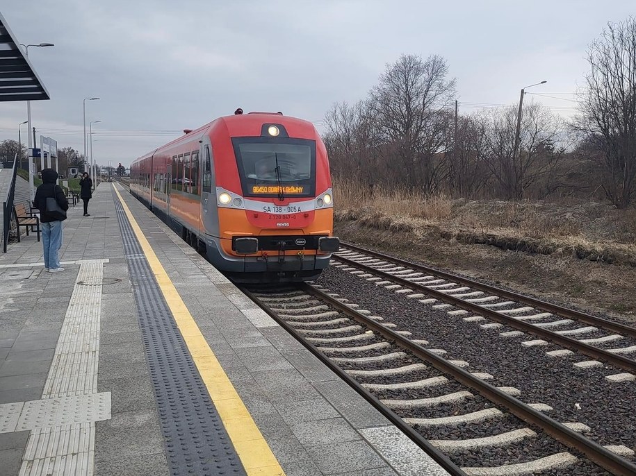 Pierwszy pociąg, który odjechał ze stacji Gdańsk-Kokoszki /Piotr Borawski /Facebook