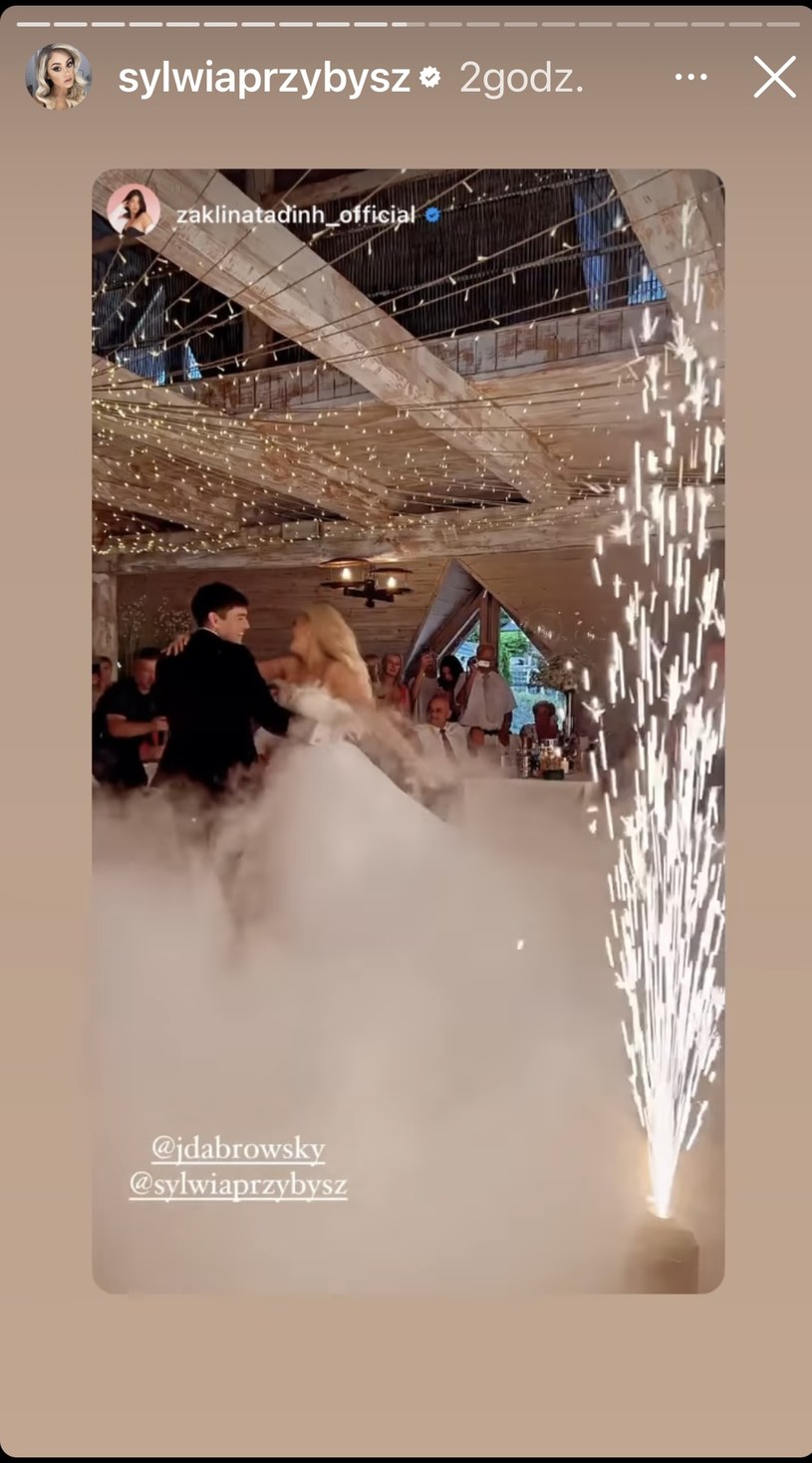 Pierwszy taniec został dopracowany we wszystkich szczegółach/ IG sylwiaprzybysz /Instagram