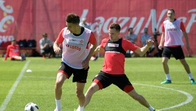 Pierwszy trening ekipy Nawałki i... pierwsza kontuzja 