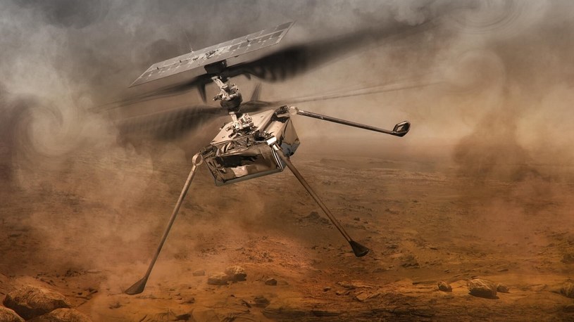 Pierwszy w historii helikopter przygotowuje się do lotu nad powierzchnią Marsa [FILM] /Geekweek