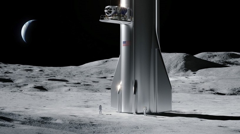 Pierwszymi bazami na Księżycu będą wraki statków Straship od SpaceX [FILM] /Geekweek