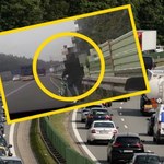 Pieszy łapał stopa na autostradzie A4. "To najszybsza droga do Wrocławia"