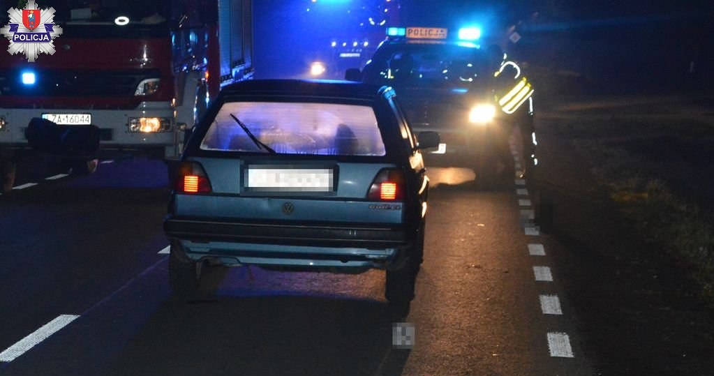 Pieszy po potrąceniu przez kierowcę Volkswagena wylądował w szpitalu /Policja